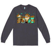 Smoke sunflowers coffee cups Long Sleeve Tee - Zillion Design Studio