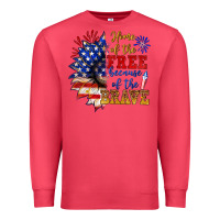 Cardinal home of the free because of the brave Premium Sweatshirt - NancyCooperArtShop