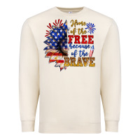 Sandshell home of the free because of the brave Premium Sweatshirt - NancyCooperArtShop