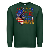 Sports Green home of the free because of the brave Premium Sweatshirt - NancyCooperArtShop