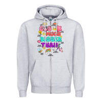 Heather Grey god is bigger design Zipper Hoodie - JahusDesignShop
