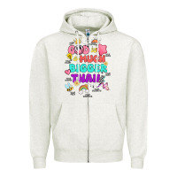 Oatmeal Heather god is bigger design Zipper Hoodie - JahusDesignShop