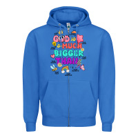 True Royal god is bigger design Zipper Hoodie - JahusDesignShop