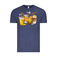 Vintage Denim coffee cups bumble bee Vintage Tee - texasbilliewilder