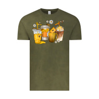 Vintage Olive coffee cups bumble bee Vintage Tee - texasbilliewilder