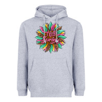 Heather Grey hello spring sunflower Heavyweight Hoodie - Artiststas