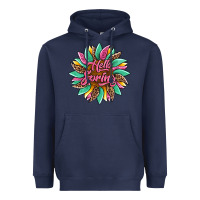 Navy hello spring sunflower Heavyweight Hoodie - Artiststas