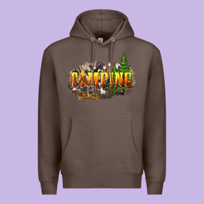 Camping Premium Hoodie Designed By Nancycooperartshop