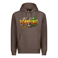 Coffee camping Premium Hoodie - NancyCooperArtShop