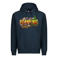 Navy camping Premium Hoodie - NancyCooperArtShop