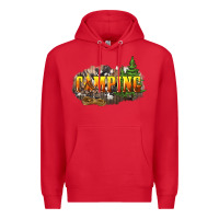 Red camping Premium Hoodie - NancyCooperArtShop