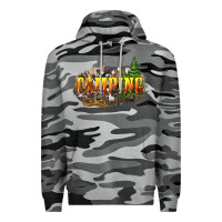 Slate Camo camping Premium Hoodie - NancyCooperArtShop