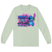Matcha touch me and i will bite you stitch Long Sleeve Tee - Zillion Design Studio