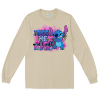 Mushroom touch me and i will bite you stitch Long Sleeve Tee - Zillion Design Studio