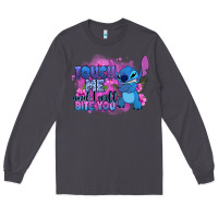 Smoke touch me and i will bite you stitch Long Sleeve Tee - Zillion Design Studio