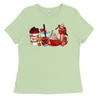 Matcha hockey coffee cups Ladies Tee - AdoDesignShop