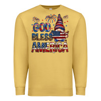 Antique Gold god bless america Premium Sweatshirt - NancyCooperArtShop
