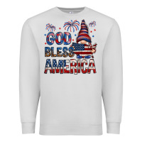 Dove Grey god bless america Premium Sweatshirt - NancyCooperArtShop