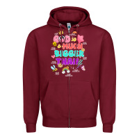 Burgundy god is bigger design Zipper Hoodie - JahusDesignShop