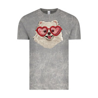 Cloud Rock white pomeranian with love glasses Vintage Tee - RanaPortraitStore