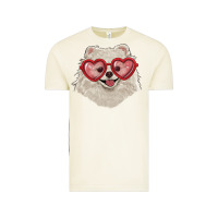 Vintage Arctic white pomeranian with love glasses Vintage Tee - RanaPortraitStore