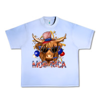 Grape Ice moorica with cow billie wilder Urban Heavy Tee - texasbilliewilder