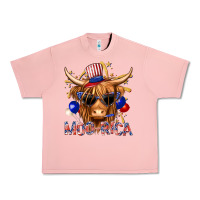 Salmon moorica with cow billie wilder Urban Heavy Tee - texasbilliewilder