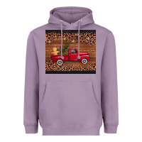 Lavender christmas truck Heavyweight Hoodie - AdoDesignShop