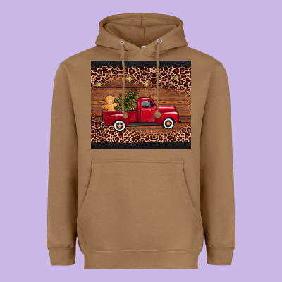 Christmas Truck Heavyweight Hoodie Designed By Adodesignshop