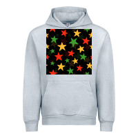 Heather Grey african color stars seamless pattern Urban Hoodie - BundleAndBundleShop