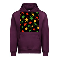 Mauve Wine african color stars seamless pattern Urban Hoodie - BundleAndBundleShop