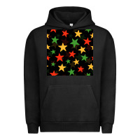 Pigment Black african color stars seamless pattern Urban Hoodie - BundleAndBundleShop