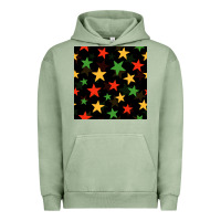 Pigment Oil Green african color stars seamless pattern Urban Hoodie - BundleAndBundleShop