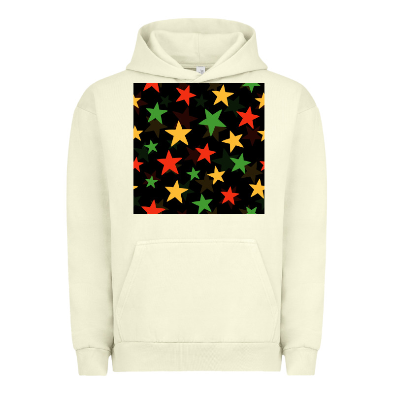 African Color Stars Seamless Pattern Urban Hoodie by BundleAndBundleShop | Teevron