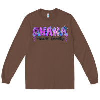 Chestnut ohana means family with stitch Long Sleeve Tee - texasbilliewilder