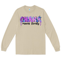 Mushroom ohana means family with stitch Long Sleeve Tee - texasbilliewilder