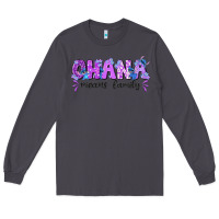 Smoke ohana means family with stitch Long Sleeve Tee - texasbilliewilder