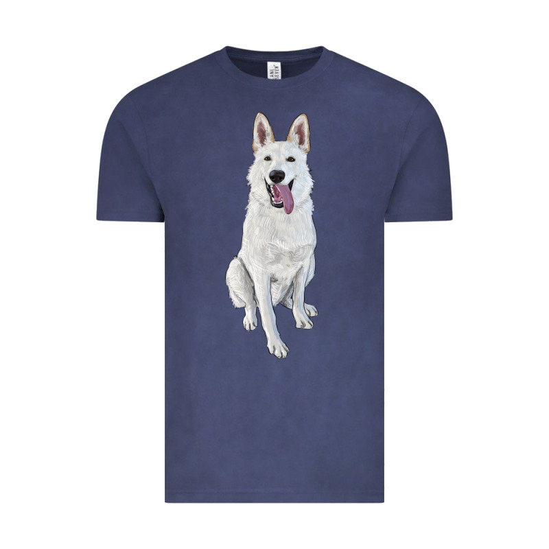 Hand Drawing White Shepherd Vintage Tee by RanaPortraitStore | Teevron