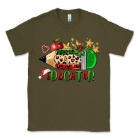 Army Green christmas educator pencil Classic Tee - FaDigitalArtStudio