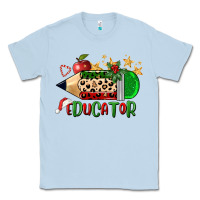 Dusty Blue christmas educator pencil Classic Tee - FaDigitalArtStudio