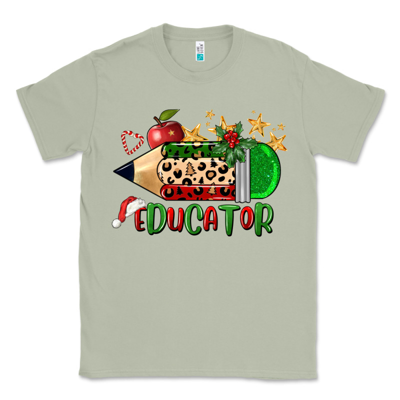 Christmas Educator Pencil Classic Tee by FaDigitalArtStudio | Teevron