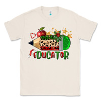 Natural christmas educator pencil Classic Tee - FaDigitalArtStudio