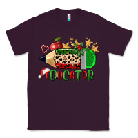 Plum christmas educator pencil Classic Tee - FaDigitalArtStudio