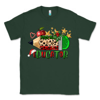 Sports Green christmas educator pencil Classic Tee - FaDigitalArtStudio