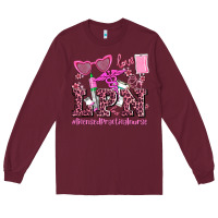 Burgundy valentines day lpn licensed practical nurse Long Sleeve Tee - AdoDesignShop