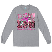 Heather Grey valentines day lpn licensed practical nurse Long Sleeve Tee - AdoDesignShop
