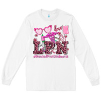 White valentines day lpn licensed practical nurse Long Sleeve Tee - AdoDesignShop