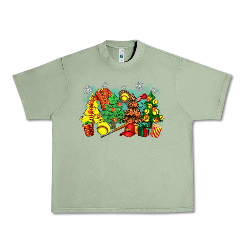 Christmas Trees With Softball Urban Heavy Tee by Zillion Design Studio | Teevron
