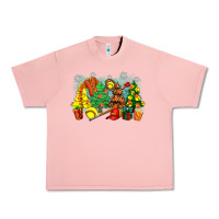 Salmon christmas trees with softball Urban Heavy Tee - Zillion Design Studio