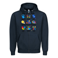 Navy god says i am autism Zipper Hoodie - JahusDesignShop